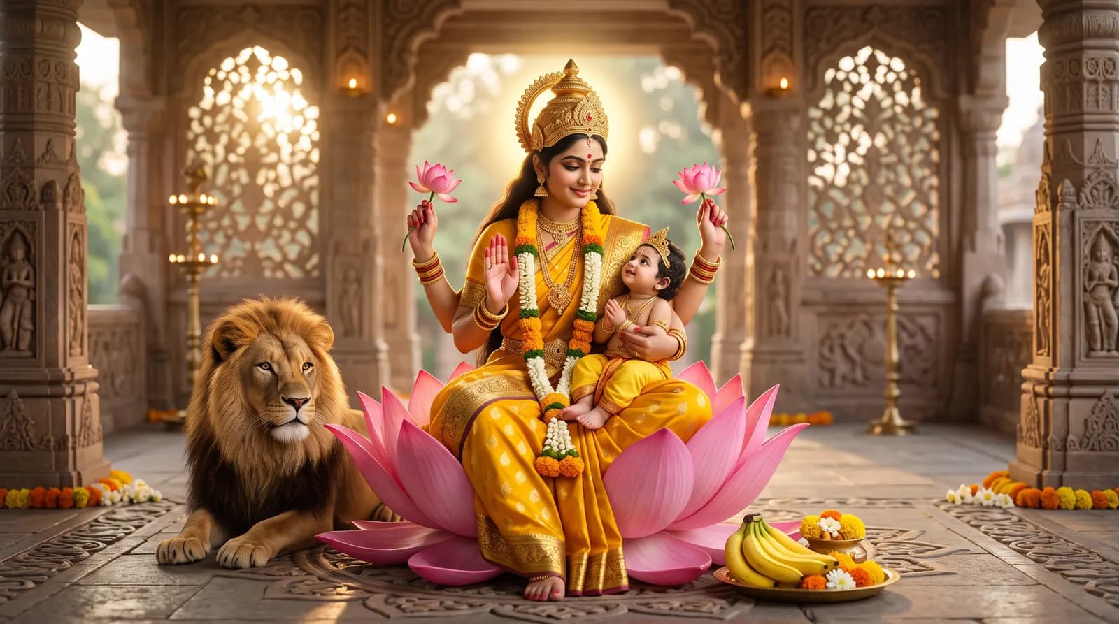 Navratri Day 5 2026: Maa Skandamata Puja Vidhi, Mantra, Yellow Colour, Banana Bhog & Mercury Remedies for Children and Study